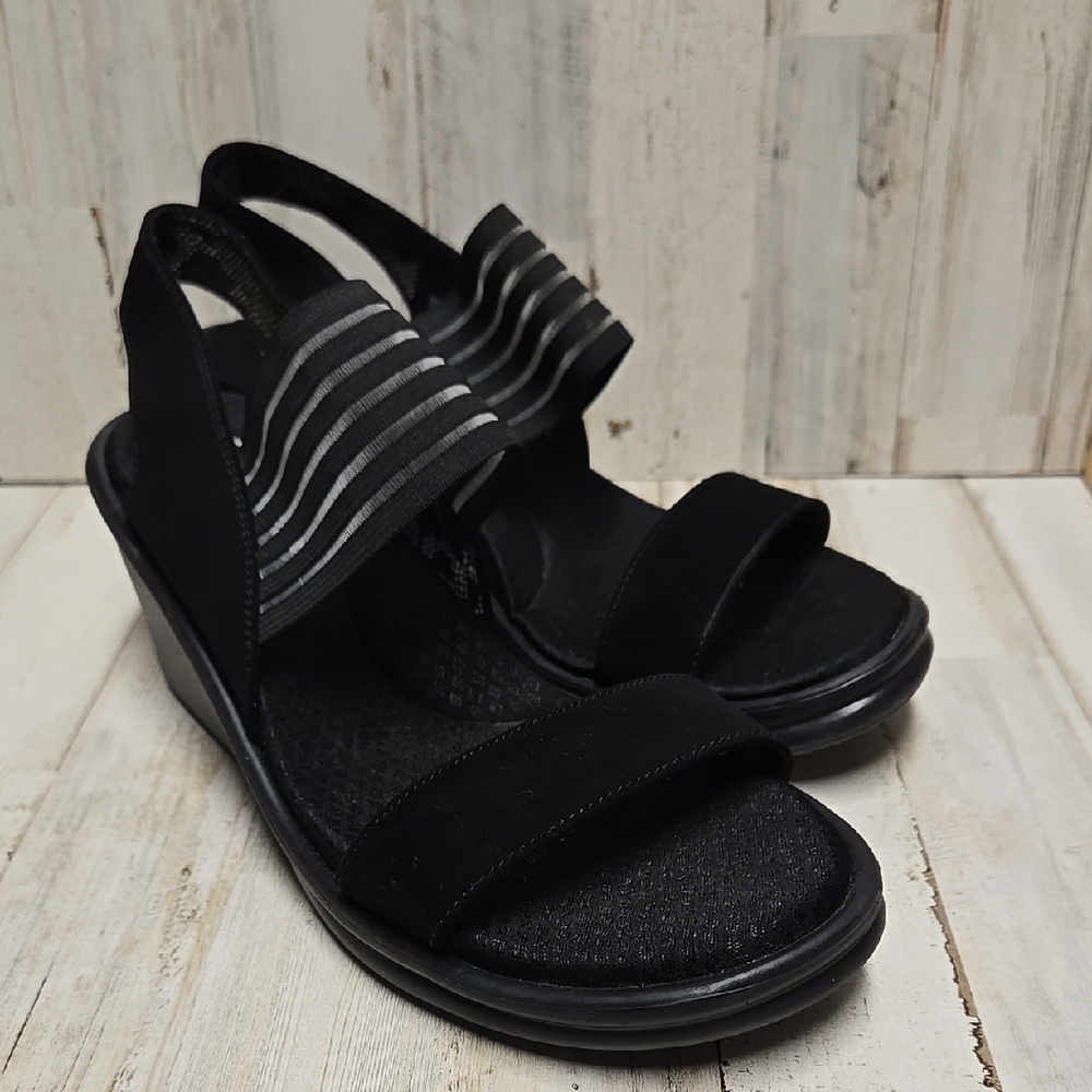 Black Women's Wedge Sandals